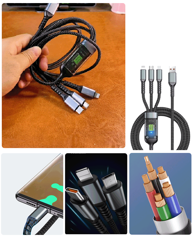 Super fast charging 3-in-1 data cable