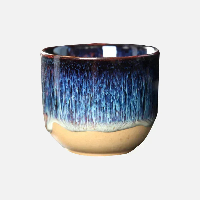 Skanto | Handmade Ceramic Cup β Blue Glazed Teapot