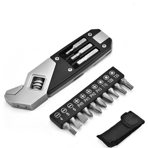 Skanto | Multifunctional Portable Stainless Steel Adjustable and Foldable Allen Wrench with Screwdriver, for Daily Use