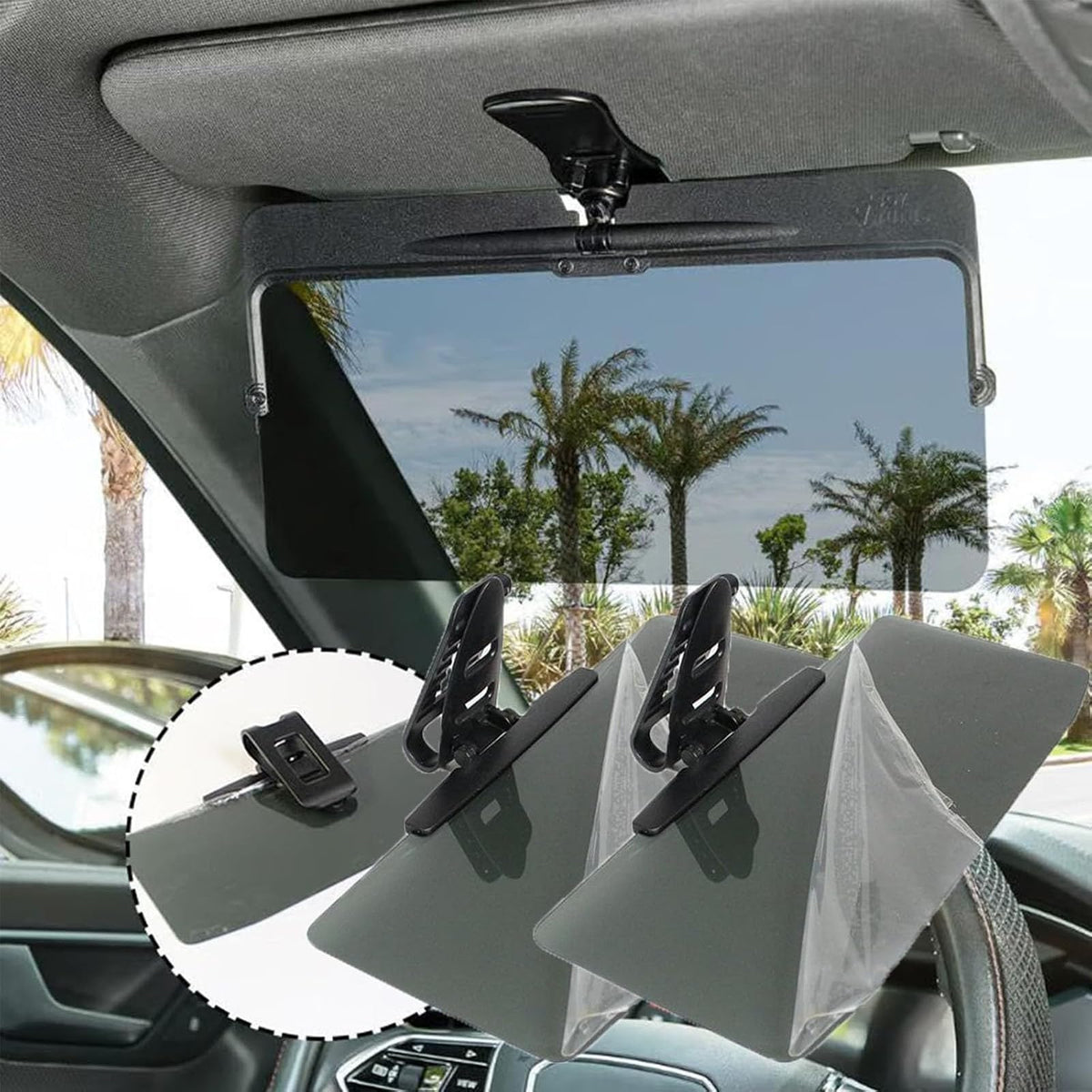 Skanto | Car Sun Visor with Polarized Glare Protection