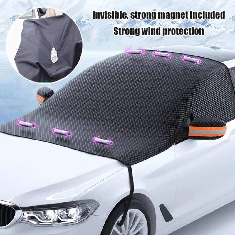 Skanto | Magnetic Car Windshield Cover for Snow and Sun Protection – Durable and Compact