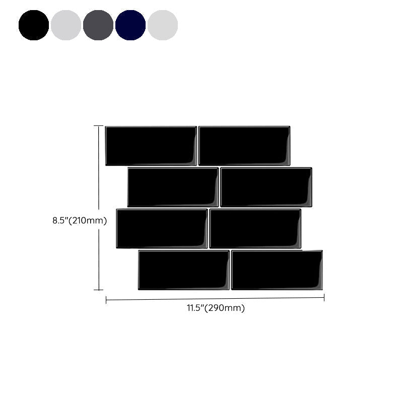 BowLift | Peel and Stick Tiles Rectangle PVC Waterproof Peel and Stick Tiles Subway 10-Pack