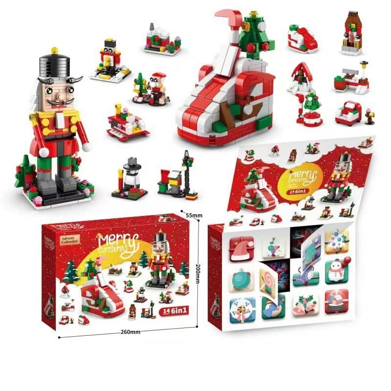 Skanto | Creative Advent Calendar with 12 Building Blocks for Christmas Tree Fun