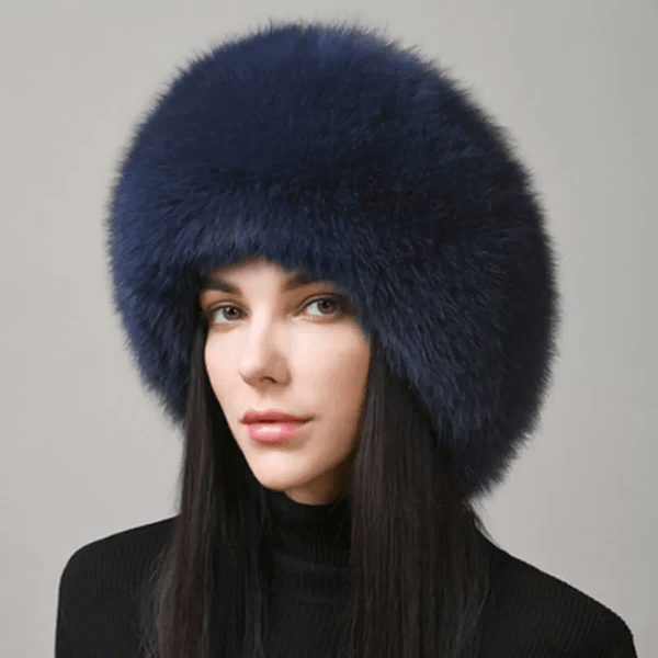 Skanto | Glaciera Lux Winter Hat | Real Fur Hat with Ear Flaps | Elegant & Warm Luxury Hat for Women