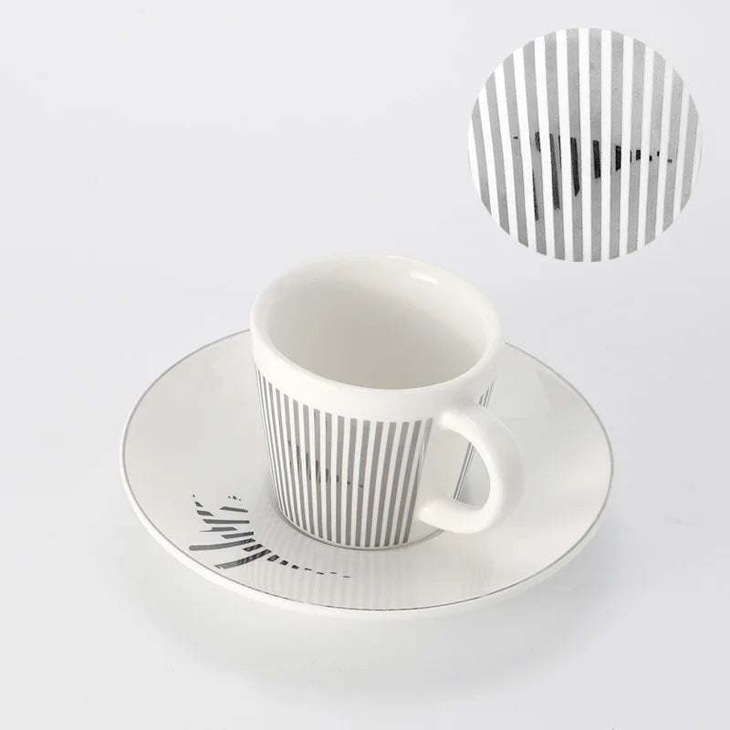 BowLift | Creative dynamic SLR cup Leopard anamorphic zebra cup Luycho coffee tea cup set with coaster 90ml-225ml