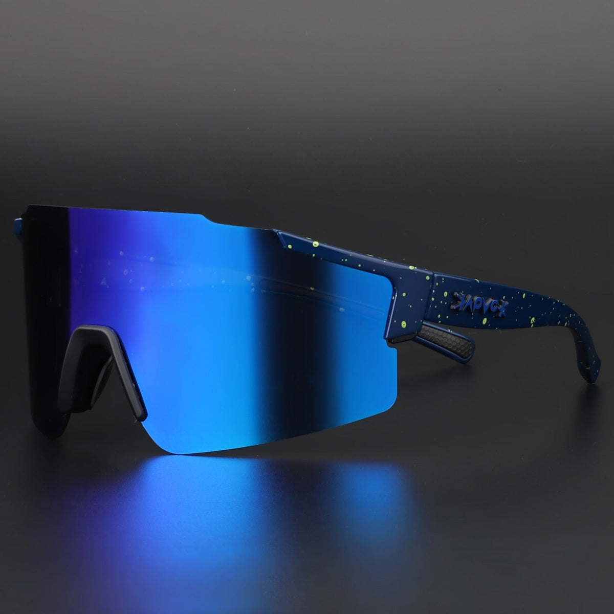 Skanto | ReflectRide Sports Sunglasses – Aerodynamic Cycling Glasses with UV Protection and Interchangeable Frame