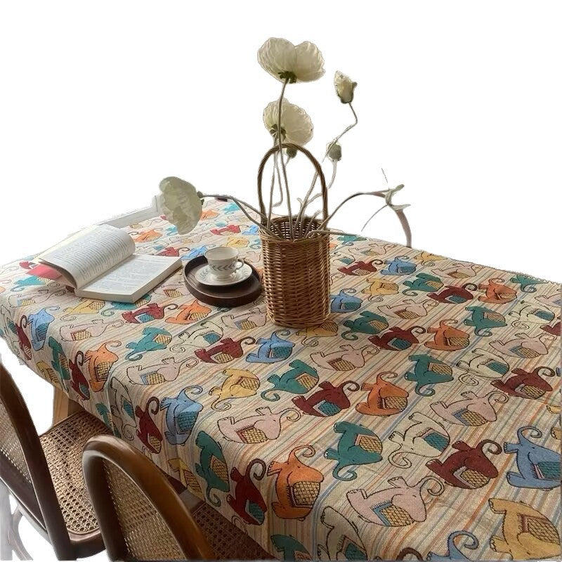 Decorative Animal-Themed Tablecloth