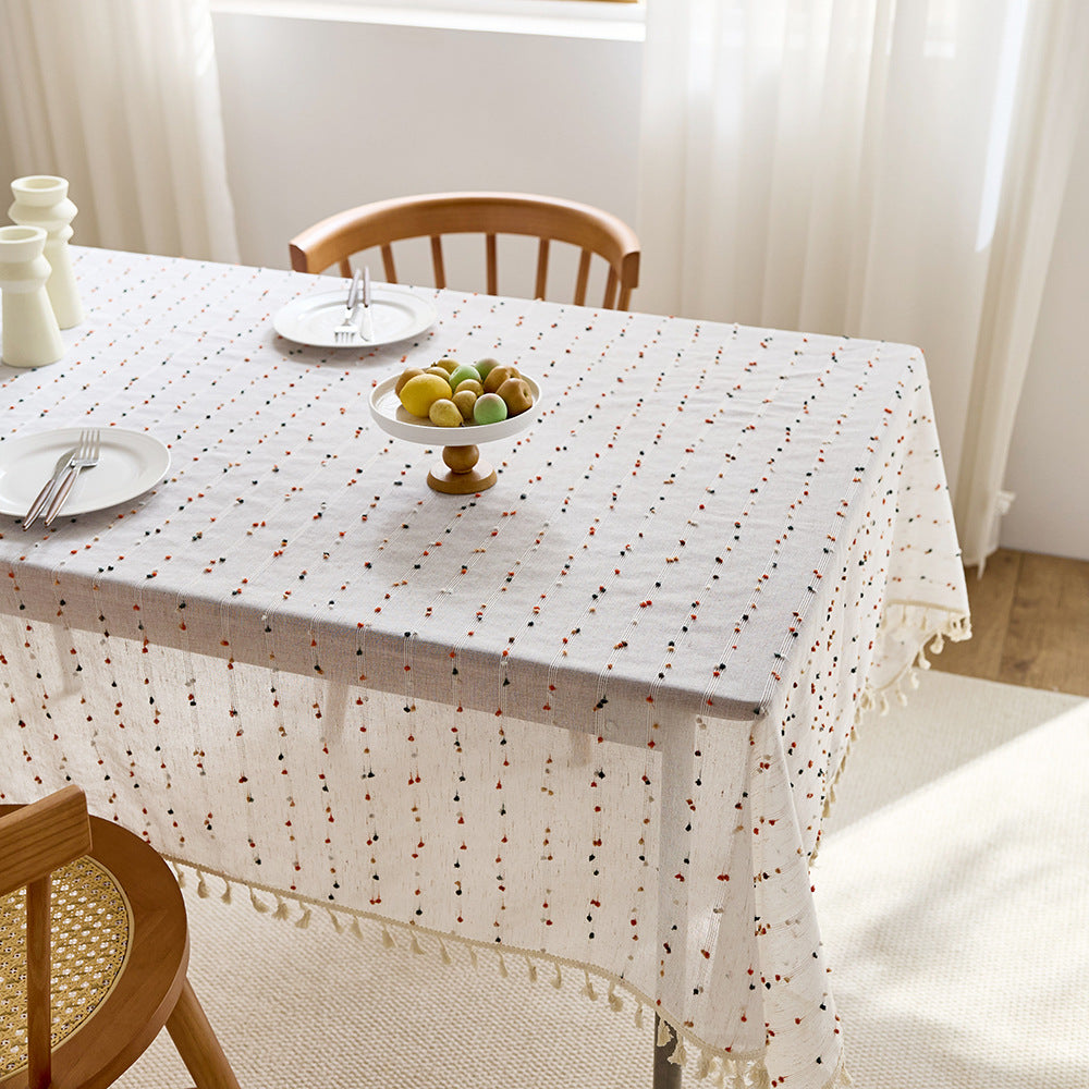Elegant Fringe Table Cover