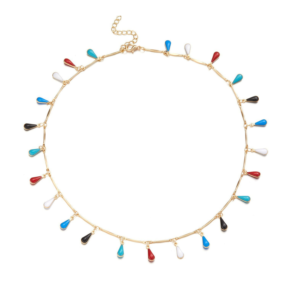 Heart Charm Statement Necklace Acalora