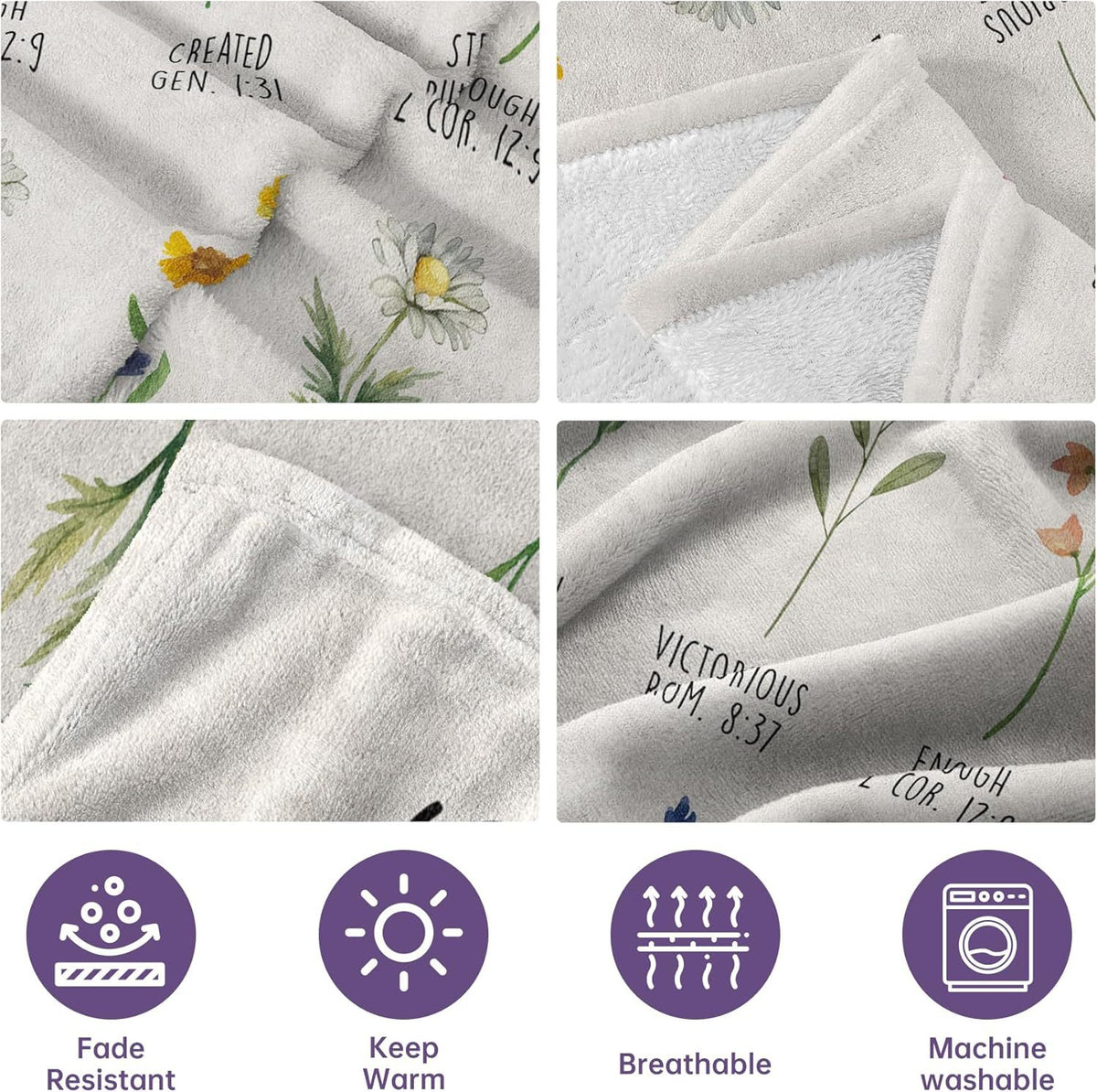 Unisex Inspirational Throw Blanket