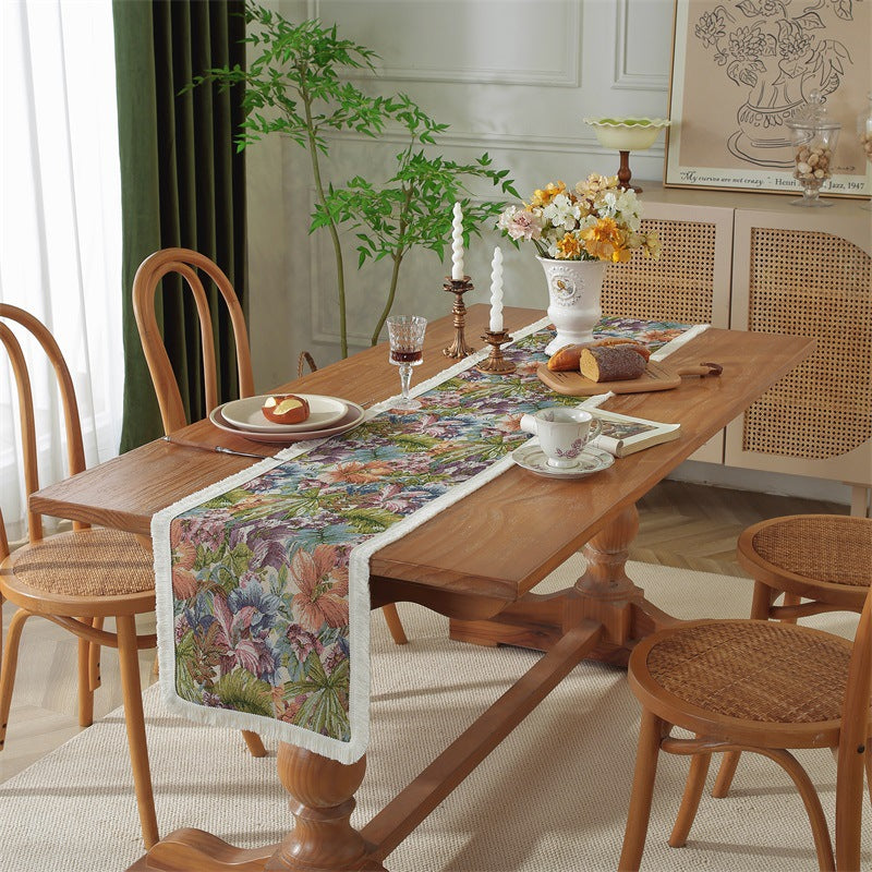 Decorative Floral Table Runner
