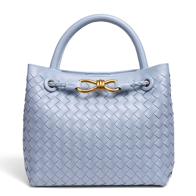 Woven Leather Tote Bag Acalora