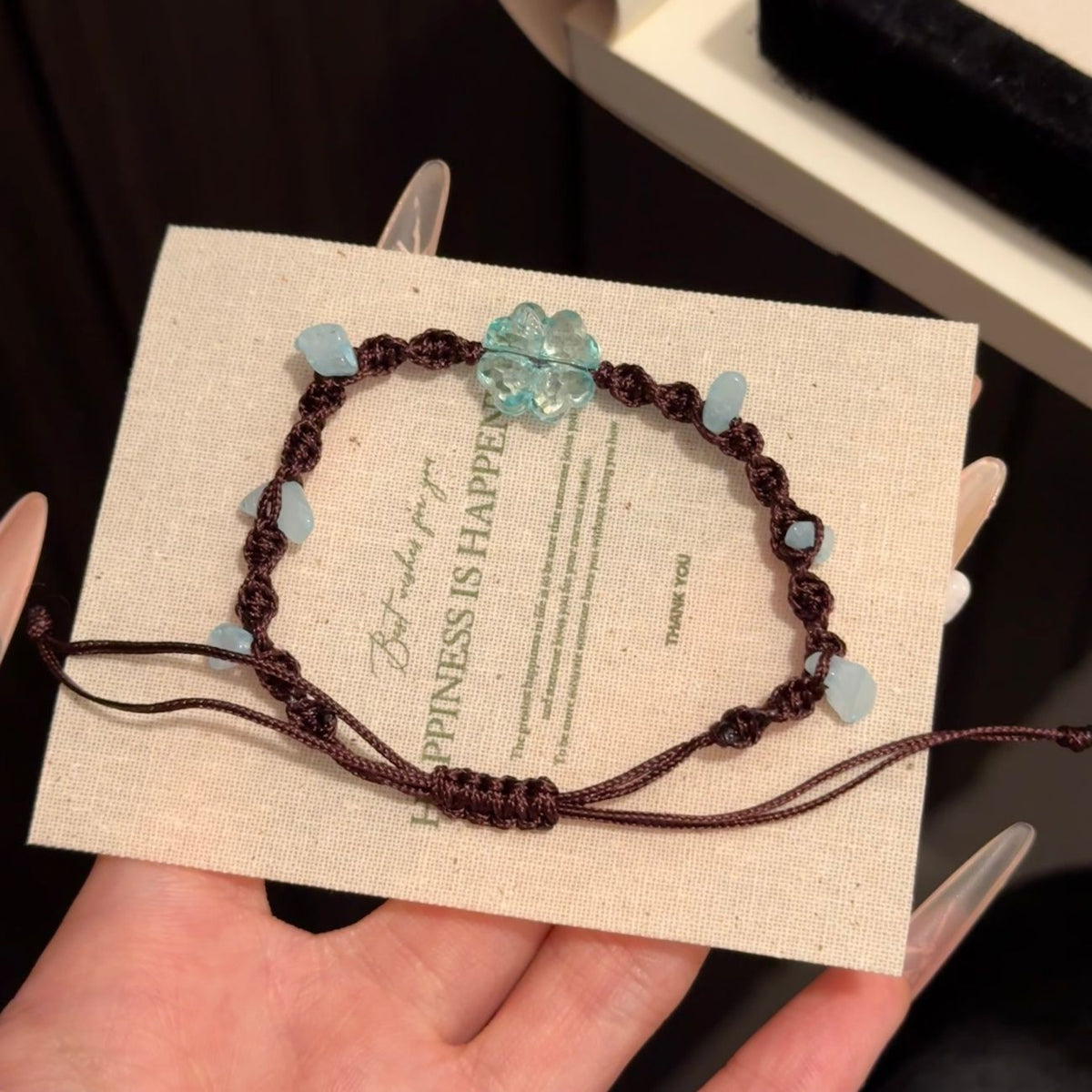 Adjustable Crystal Charm Bracelet Acalora