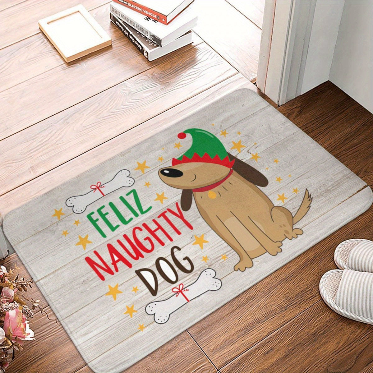 Festive Holiday-Themed Welcome Mat Acalora