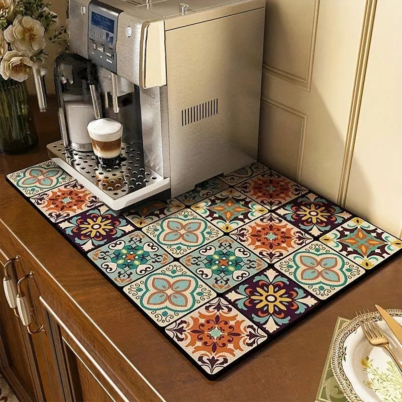 BowLift | Retro-Quick-drying Drain Mat for Kitchen & Counters