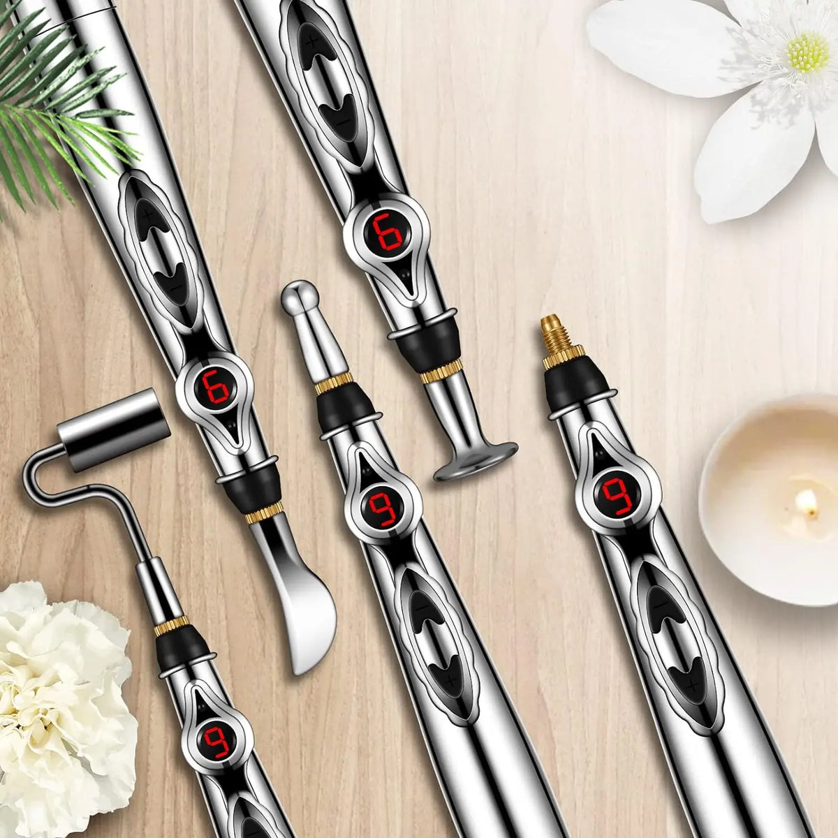 Skanto | Multifunctional Acupuncture Massage Pen - 5 Heads