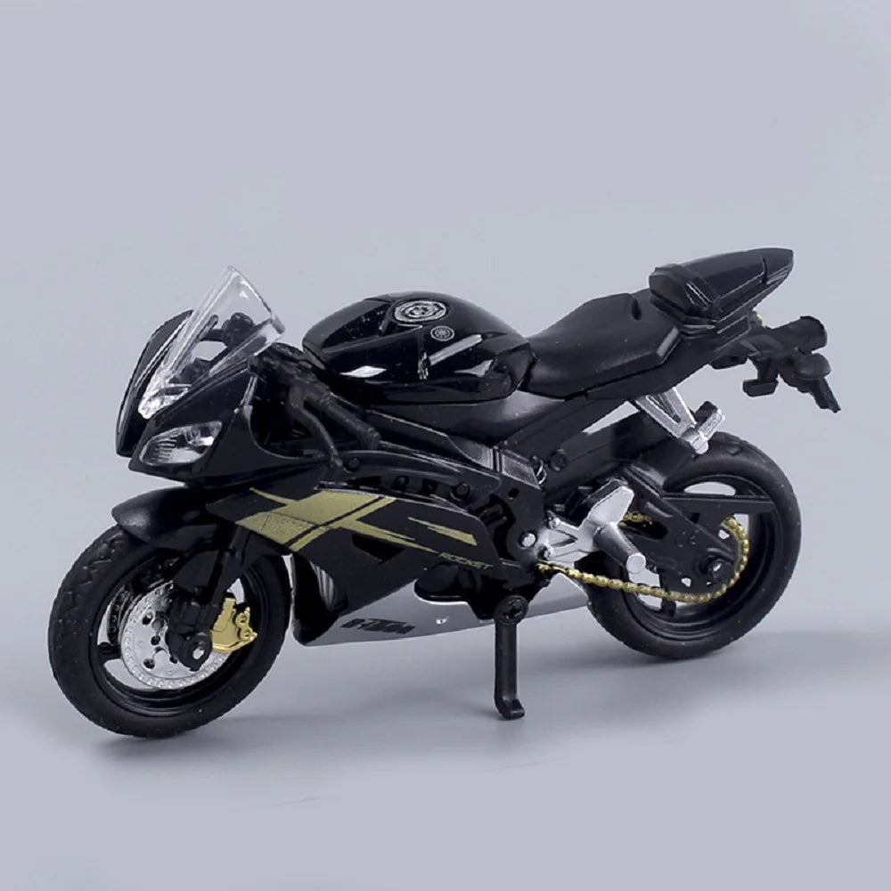 Brehn | 1:18 Scale Yamaha R6 Alloy Sportbike Figures Diecasts Kids Toy Motorcycle Racing Model Replicas Collector's Gift for Boys