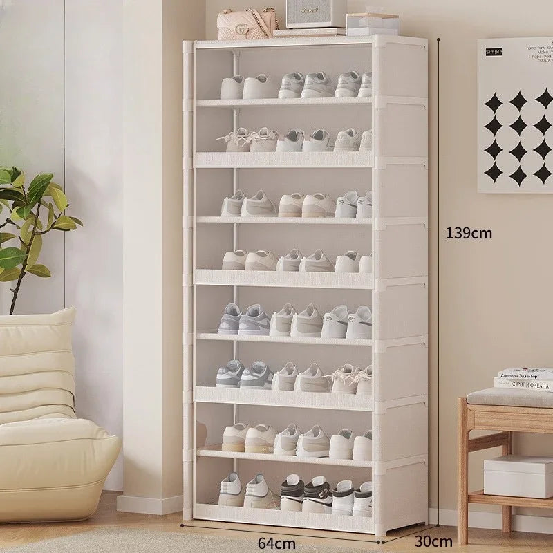 Skanto | TransRack – Transparent Multi-Layer Shoe Storage Cabinet