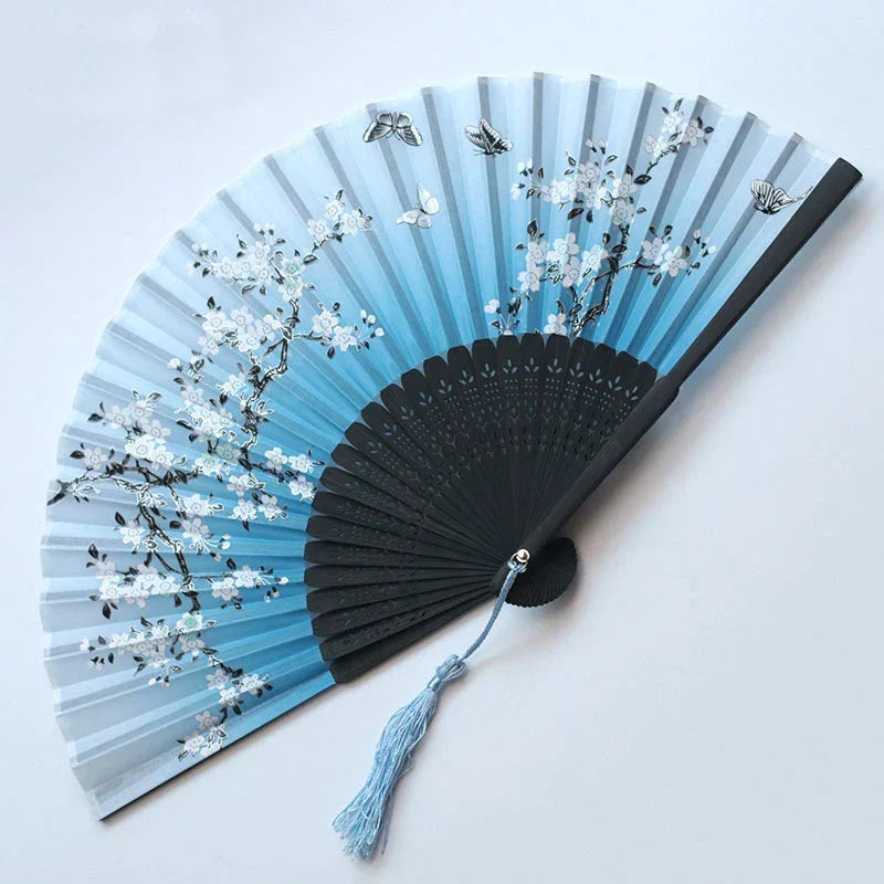 Traditional Japanese Style Floral Hand Fan | Karnz