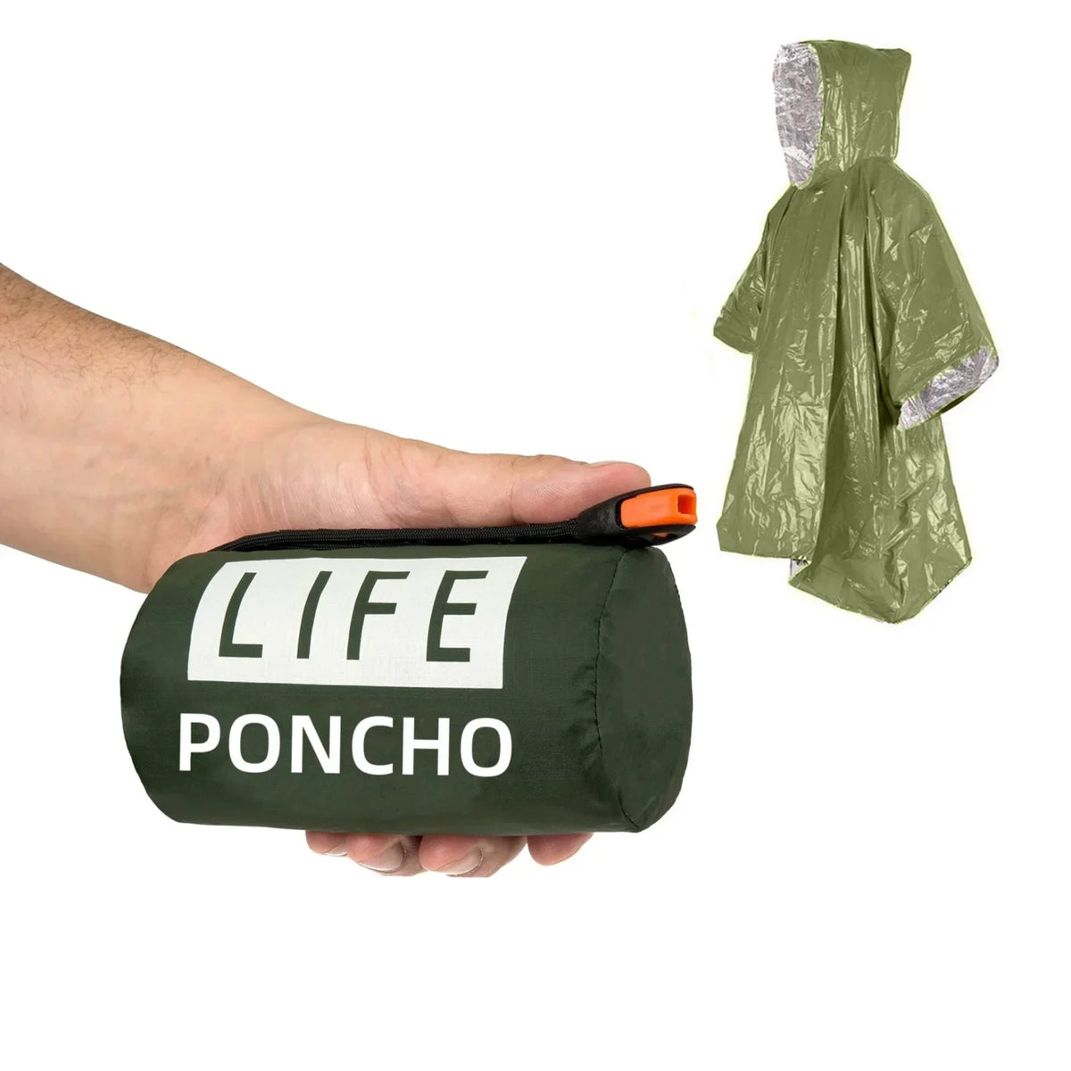 Skanto | Foldable Rain Poncho – Weather & Wind Protection