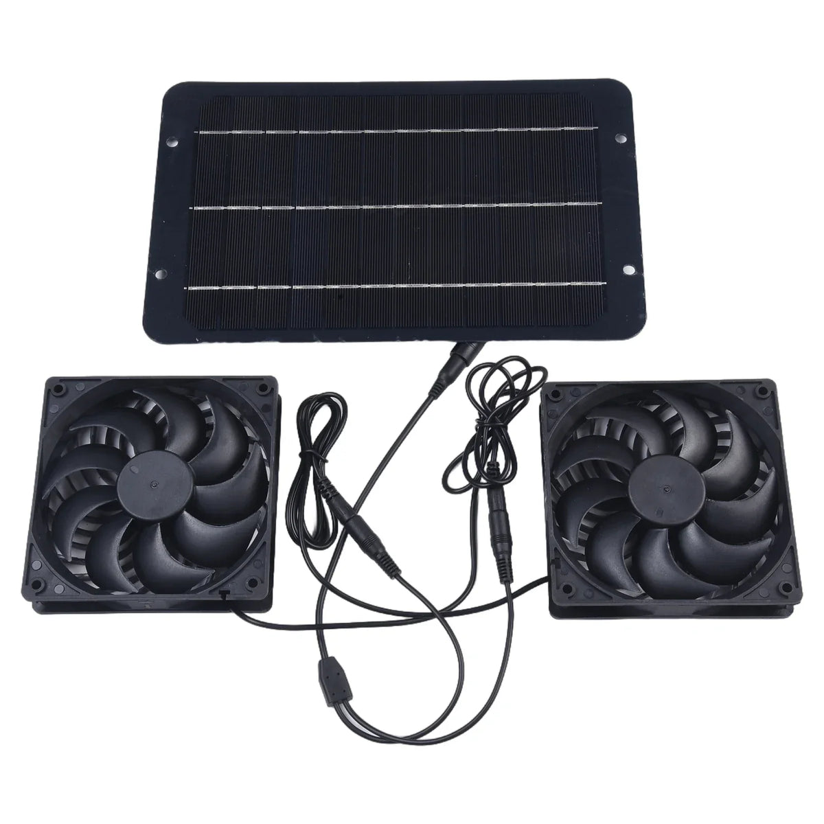 BowLift | AirSol Duo Ventilation System | Solar-powered Dual Exhaust Fans | 10W | For Greenhouse, Livestock Barn & Outdoor Applications