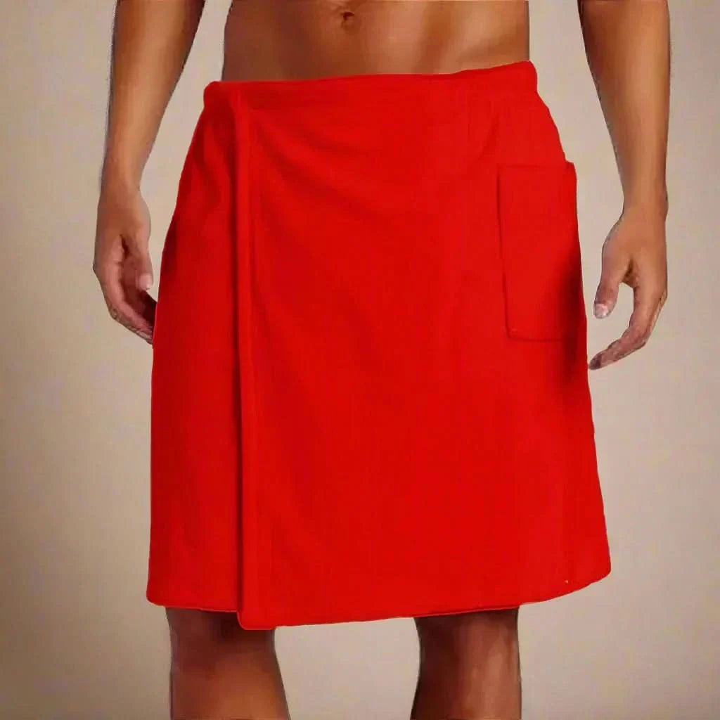 Wearable Bathrobe – Soft and versatile bath towel with pockets for sauna, beach and fitness