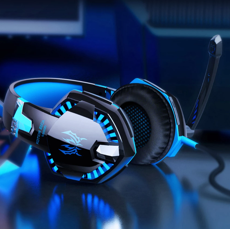 BowLift | Gaming Headphones For PC Bass Stereo Over-Head Earphone Casque Laptop Microphone