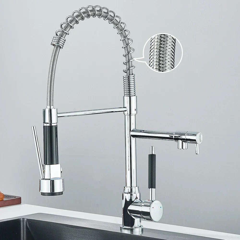 BowLift | SpringFlow – Kitchen faucet with dual outlet