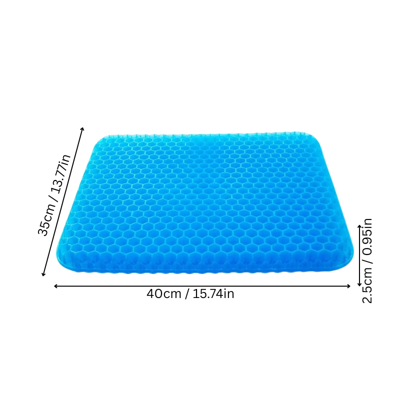 BowLift | Cooling Gel Seat Cushion | Breathable, Flexible & Pain Relief for Office Chairs, Cars, and Home Use