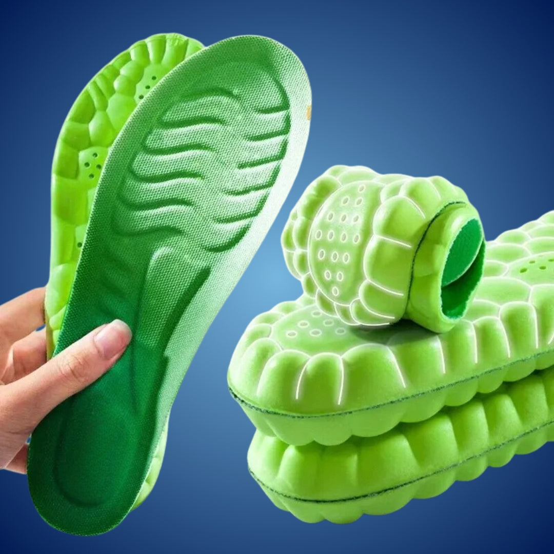 Skanto | Orthopedic Insoles for Foot Pain Relief | 4D Shock Absorption, Heel Pain Relief & Posture Support for All-Day Comfort