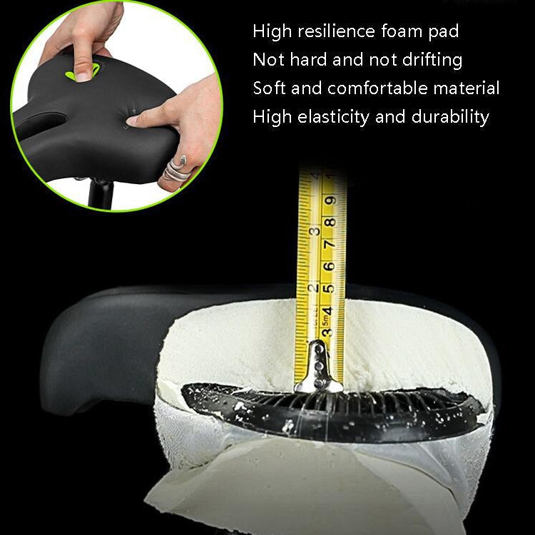 BowLift | Bike No Nasal Seat Mountain Bike Saddle Comfortable Shock Absorption Bicycle Outdoor Bicycle Accessories Saddle (Black)