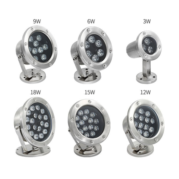 Skanto | LED Underwater Light Pool Fish Pond Fountain Waterproof Landscape Light 18W(Yellow)