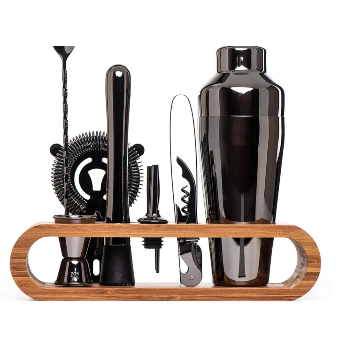Stainless steel cocktail shaker set – 10-piece premium bartender set | Ideal for mixed drinks and parties