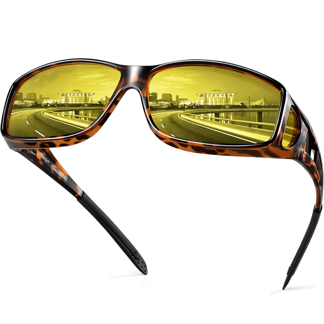 Norvo | Polaroid Night Driving Glasses | Anti-Glare, Lightweight & Ideal for Low Light Conditions