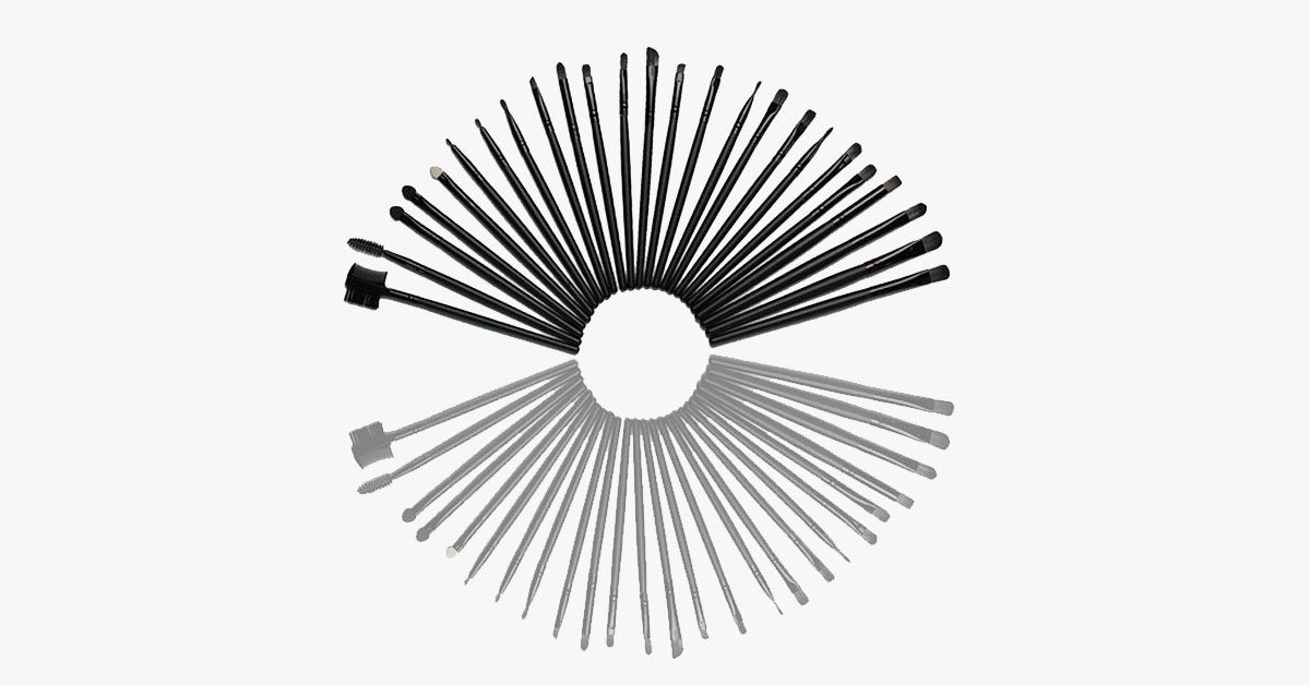 BowLift | Black Makeup Brush Set with 32 Brushes and Case – A Complete Makeup Savior