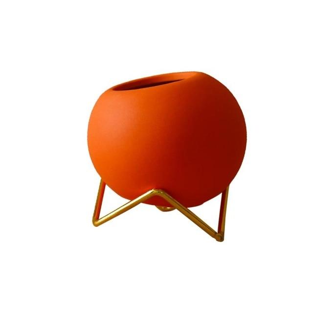 BowLift | Abstract Colors Ceramic Flower Pots with Stand