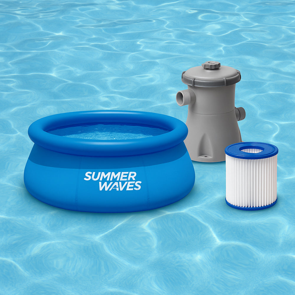 BowLift | WaterJoy Inflatable Pool – Pool with Rim and Filter Pump