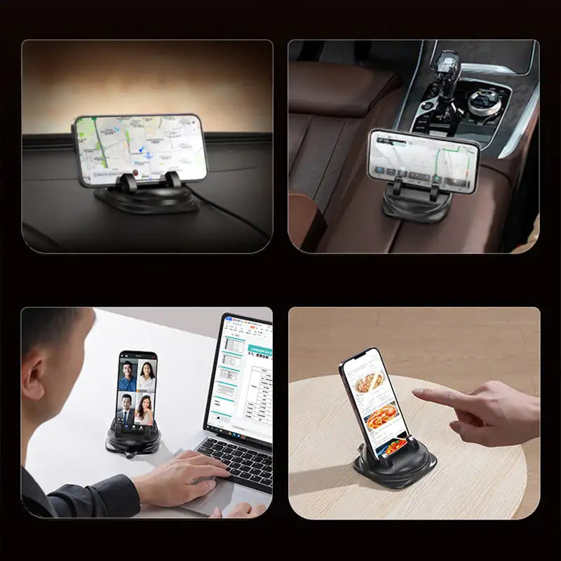 BowLift | 360° RotateX – Universal Rotating Car Phone Holder | Secure & Adjustable Mount for All Smartphones
