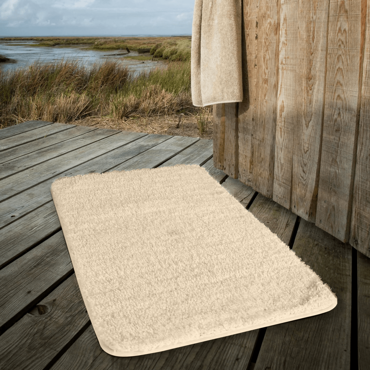 Skanto | Luxura UltraSoft Bath Mat | Super-Absorbent Microfiber Bathroom Mat with Non-Slip Backing