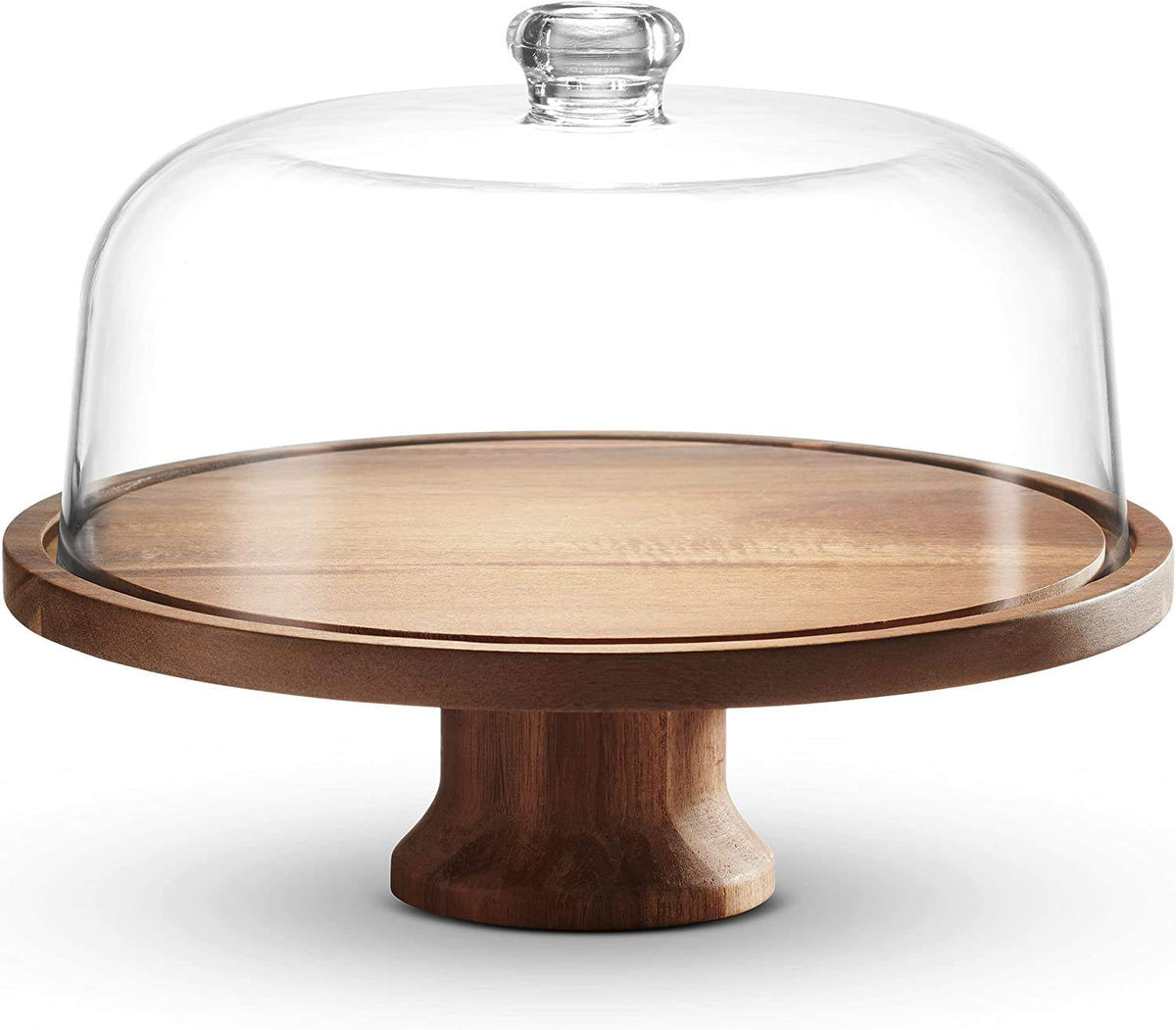 Skanto | Cake Stand Cake Plate Serving Platter, Acacia Wood