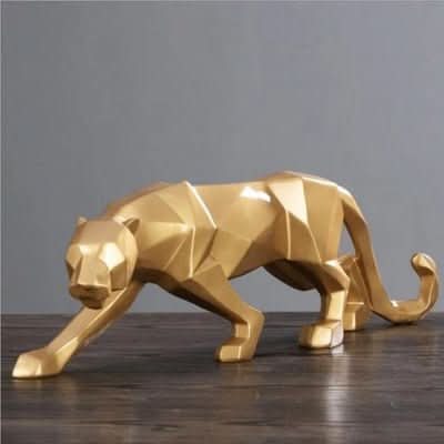Skanto | Modern Resin Jaguar Figurine for Home Decor