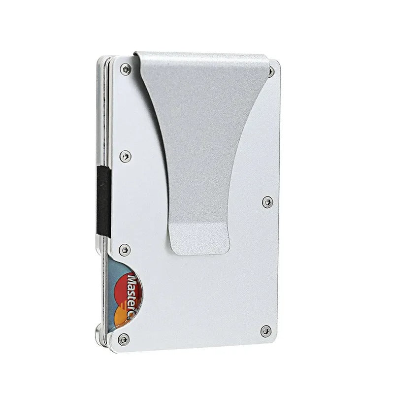 BowLift | Titanium Matte Cobalt Card Holder – Slim & Stylish RFID Wallet for Men & Women
