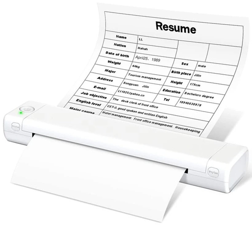 Skanto | Ultimate Wireless A4 Thermal Printer - Compatible with Android, iOS & Laptops