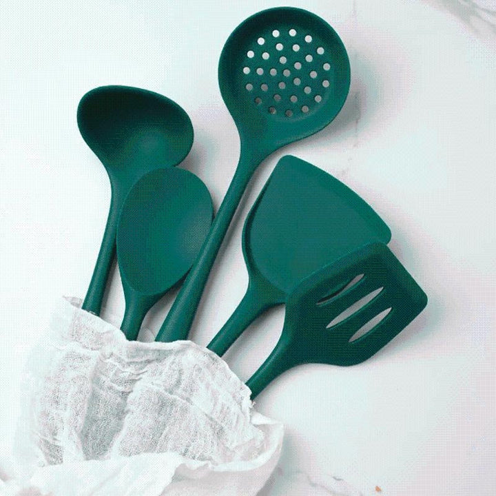 Green Silicone Utensil Set | Kalsten