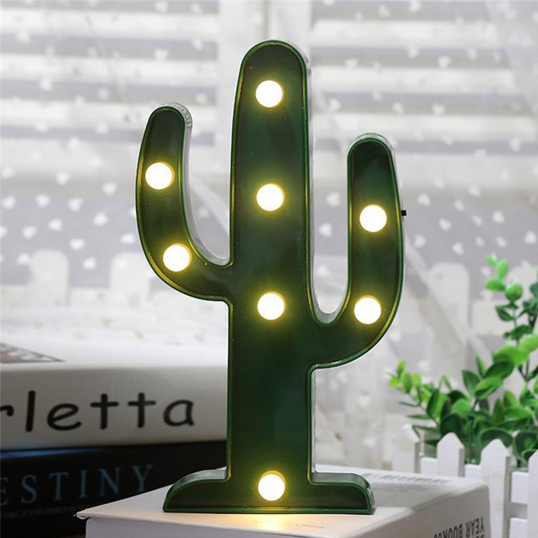 Cute Cactus Night LED Lights | Kalsten