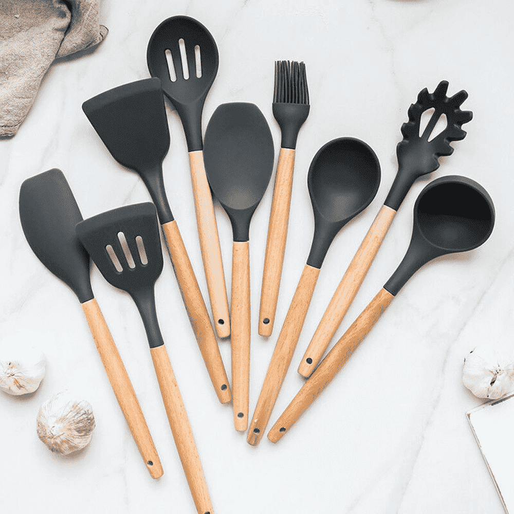 9 Pcs Silicone Kitchen Utensils Set | Kalsten