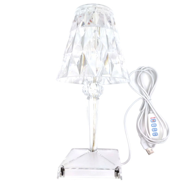 CrystalGlow Touch lamp – Elegant Table Lamp with Touch Sensor and USB | Kalsten