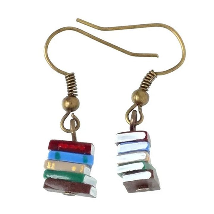 Book Stack Earrings – Unique Design