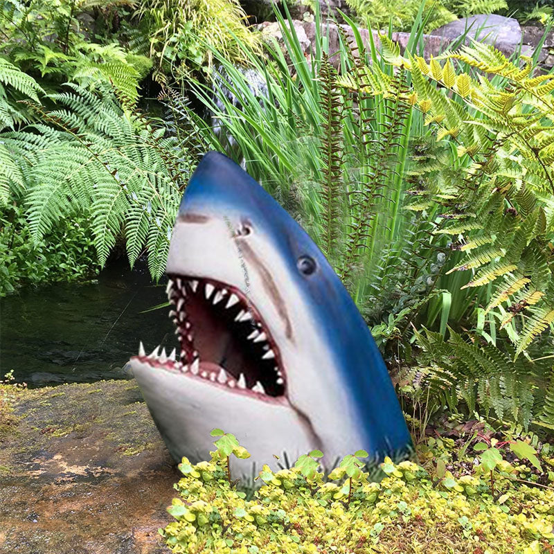 Garden Art Shark Figure Decoration | Kalsten