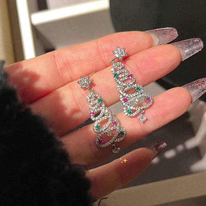 Kalsten | Shiny Christmas tree earrings